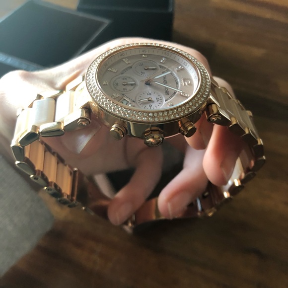 Parker Rose Gold-Tone Blush Acetate Watch - Picture 4 of 8